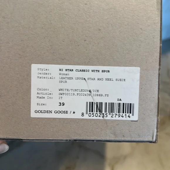 Golden Goose Hi Star Classic 39 EUC, white/Turtledove/Ice - Picture 3 of 5